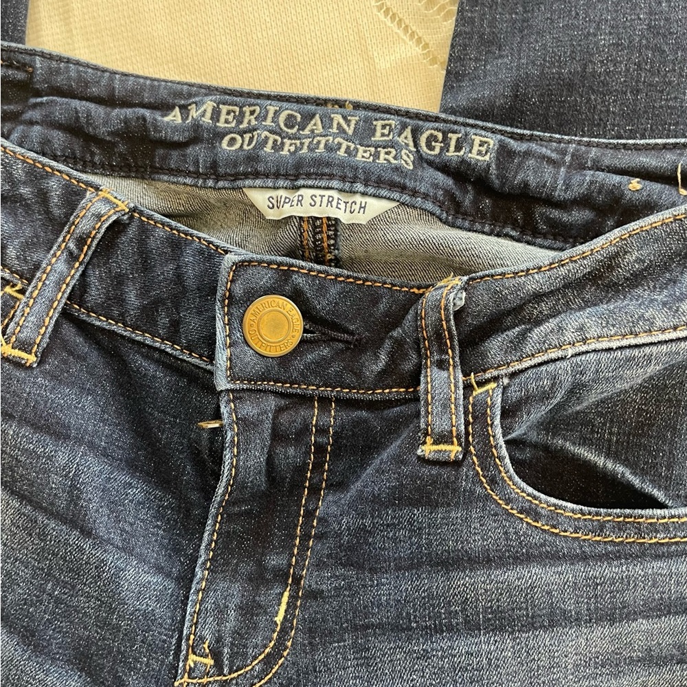 American Eagle Outfitters Blue Jeggings with Classic Denim Appeal - Picture 2 of 10